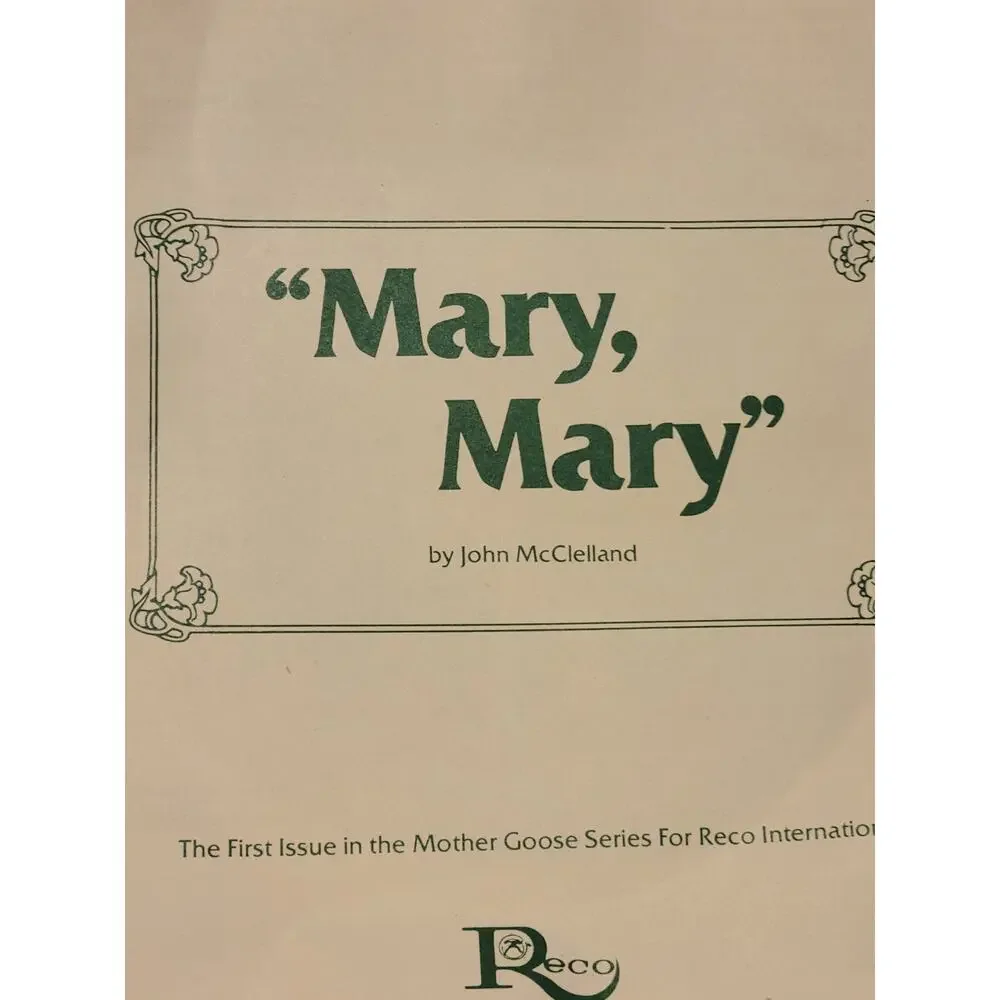 Vtg 1979 Reco Mary, Mary by John McClelland‎ Collectible Plate w/ COA #00218G